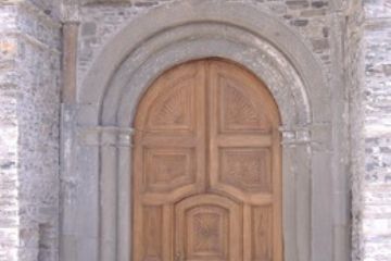 La Pieve gotico-romanica - Portone d'ingresso